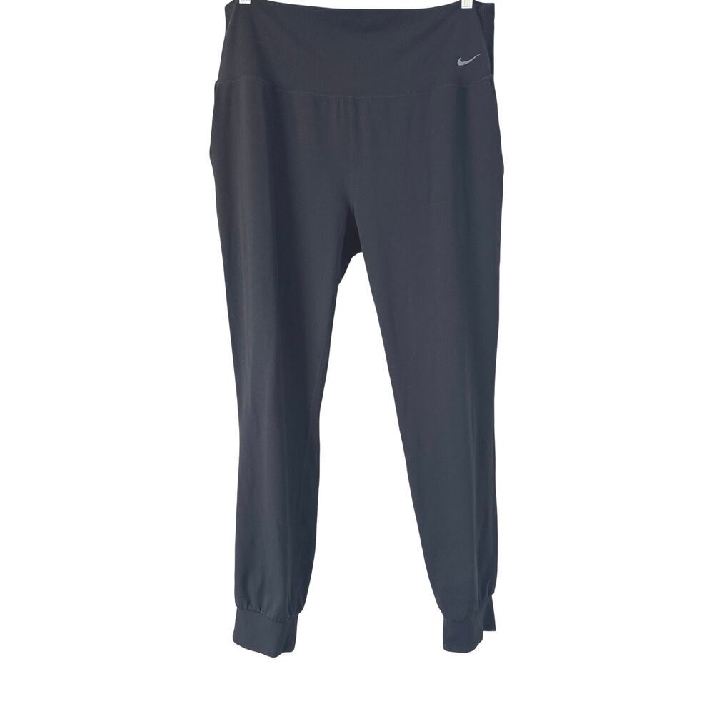 Nike Dri-Fit Women’s Zenvy High Rise Black Jogger Pants Size XL *EUC